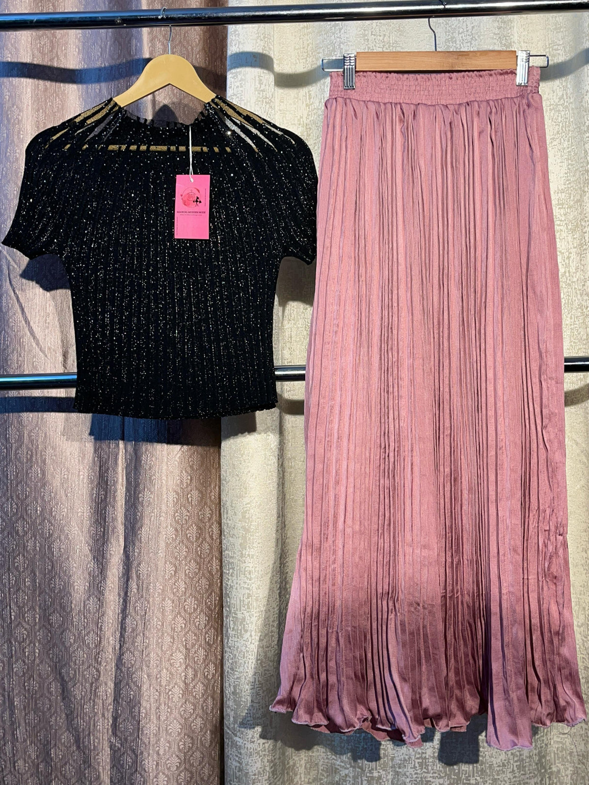 skirt with crop top "Two- piece set"
