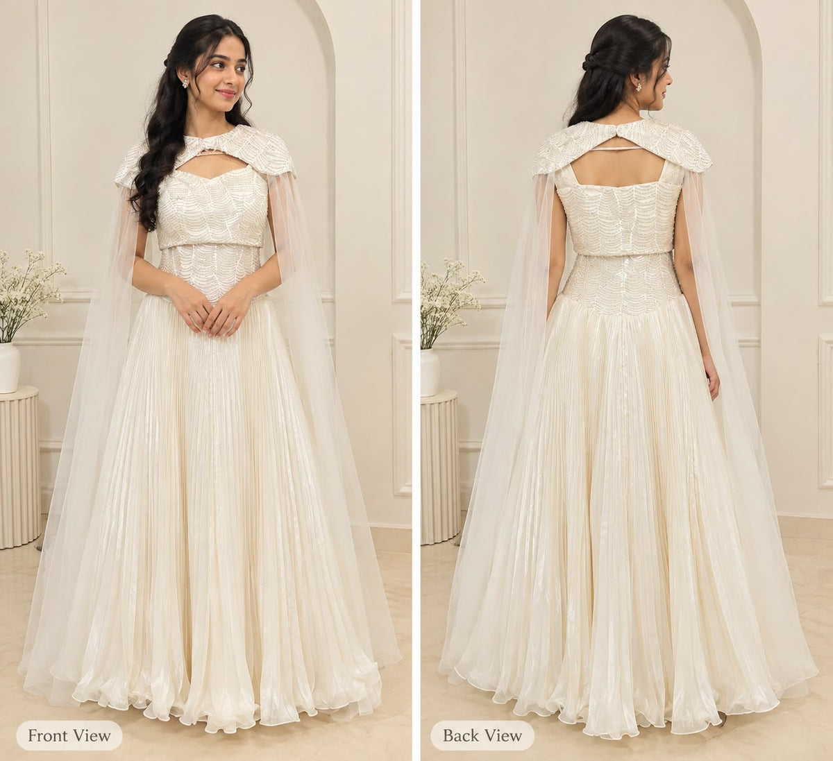 🤍 White Elegance Gown – Rental