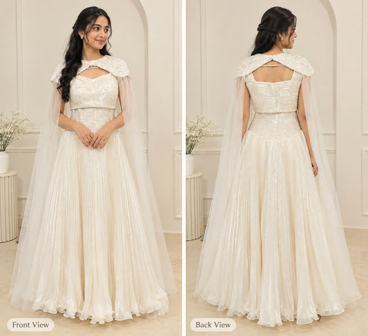 🤍 White Elegance Gown – Rental