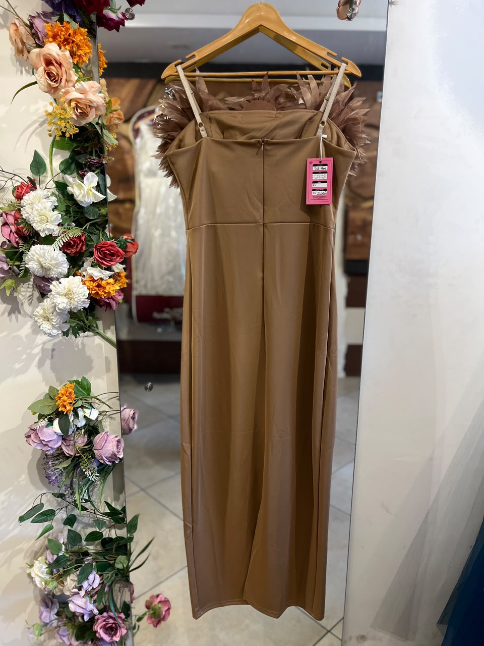 strapless maxi dress