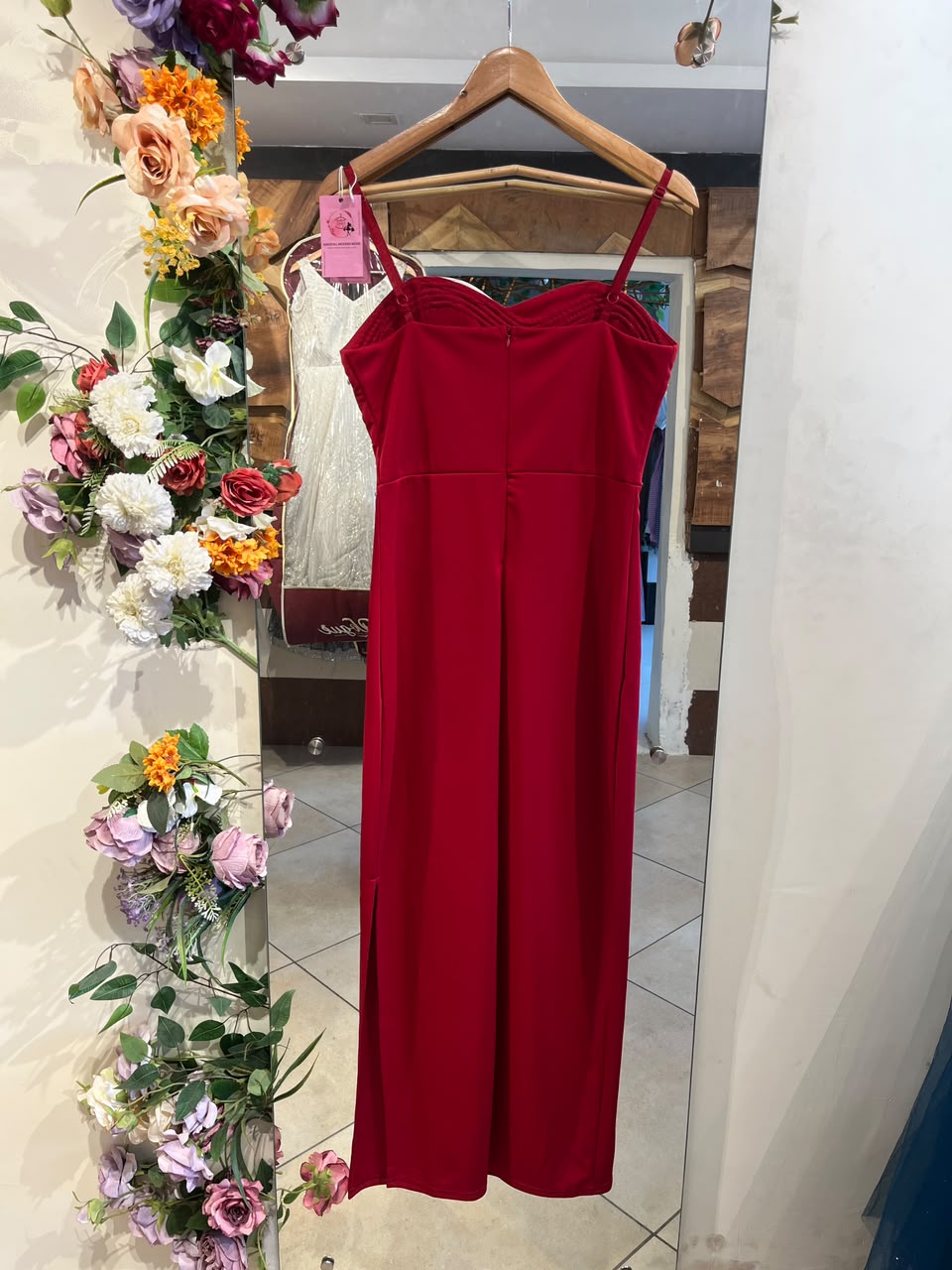 strapless maxi dress