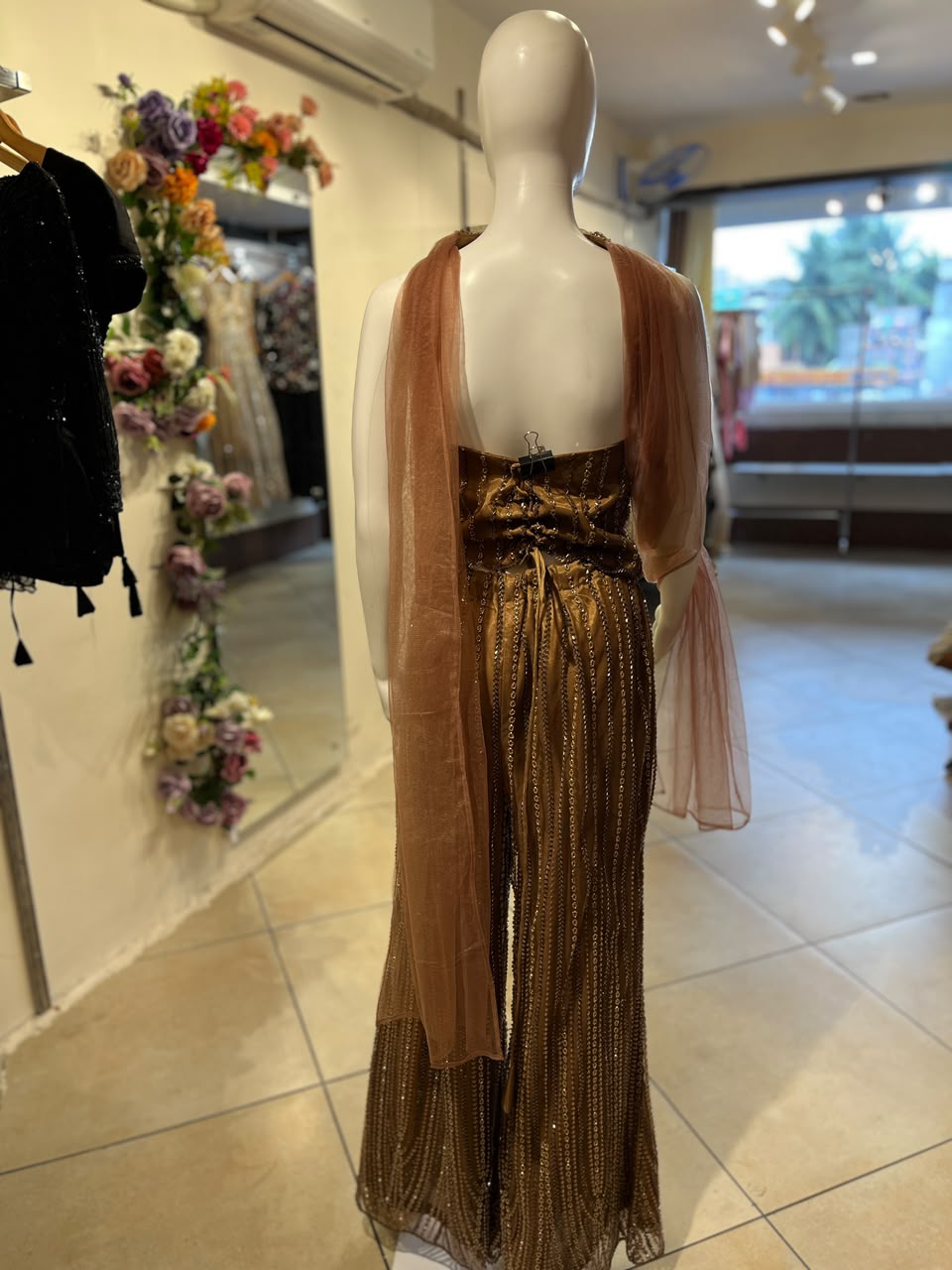 Brown & Gold Embellished Party RENTEL ONLY