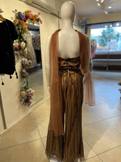 Brown & Gold Embellished Party RENTEL ONLY