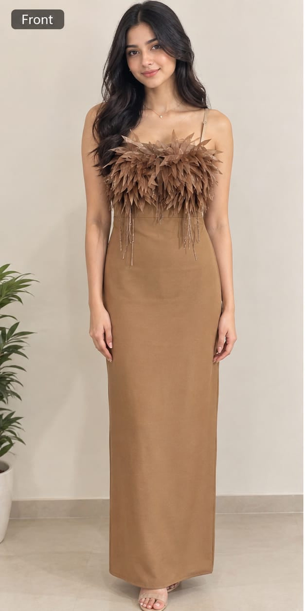strapless maxi dress